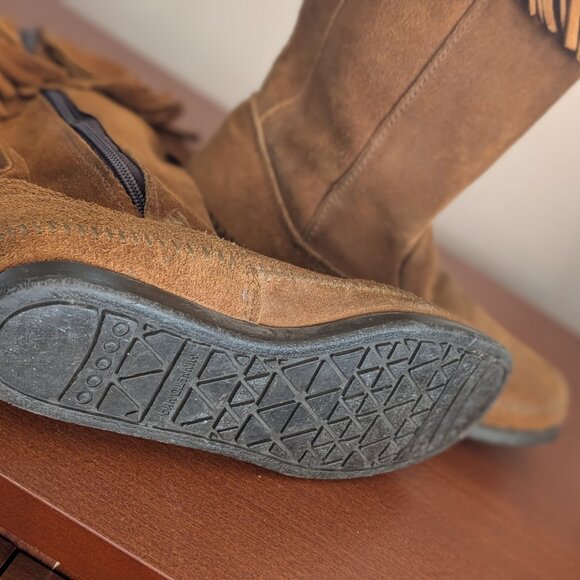 Minnetonka Leather Moccasin Boot - Picture 3 of 5